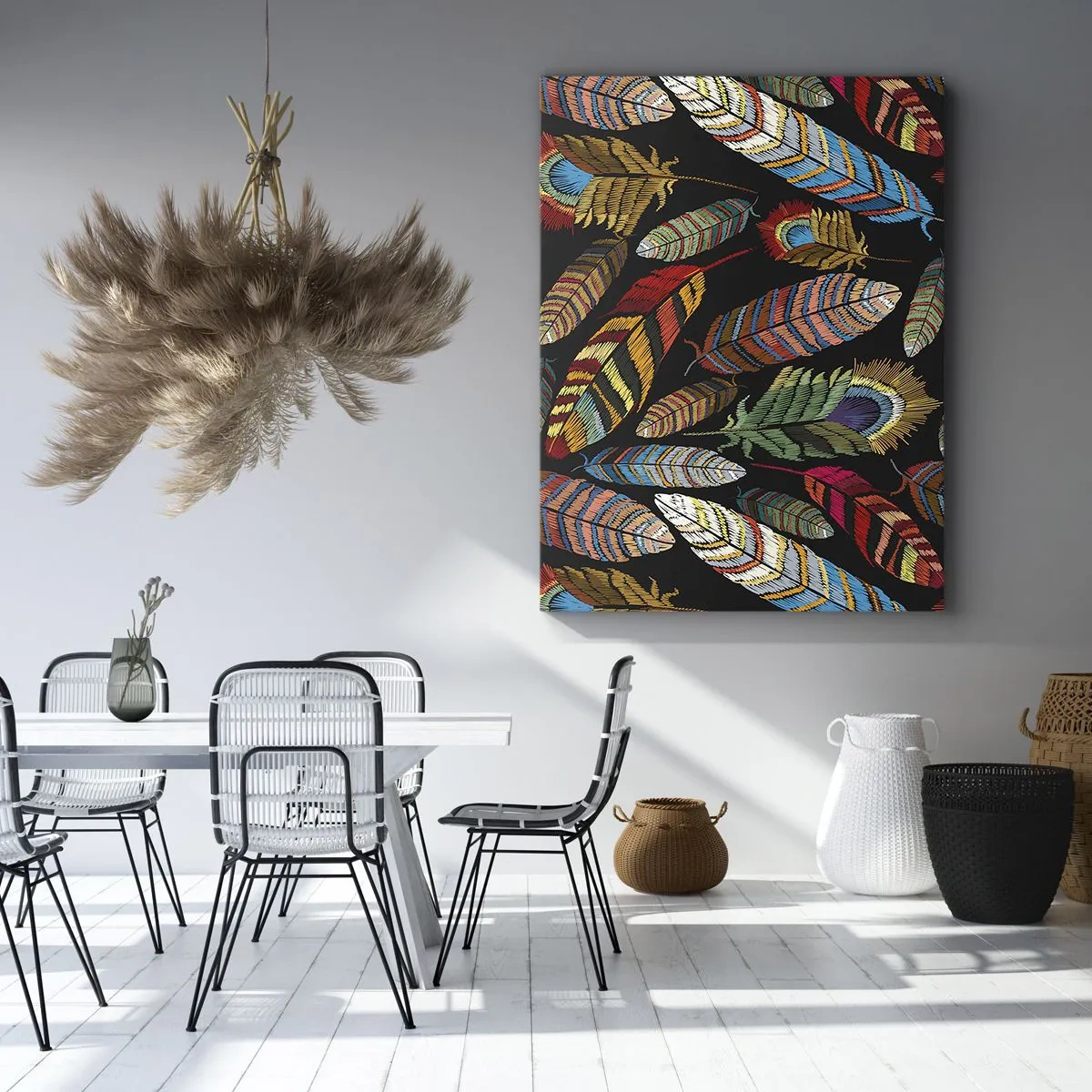 Impression sur toile - Image sur toile - Le carnaval des oiseaux - 65x120 cm