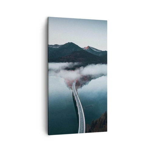 Impression sur toile - Image sur toile - Sur une eau aussi lisse qu'un miroir - 45x80 cm