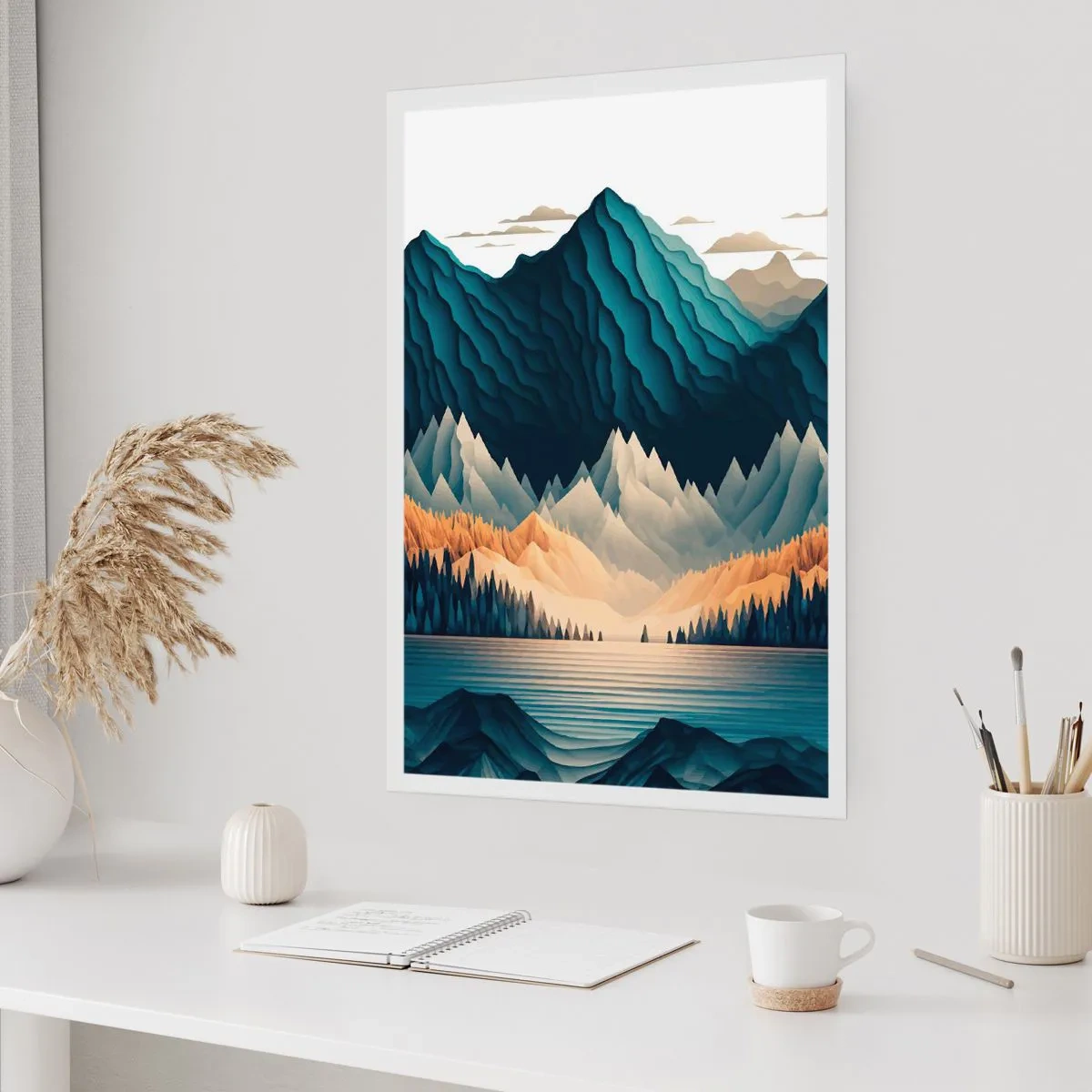 Affiche - Poster - Paysage de montagne parfait - 70x100 cm