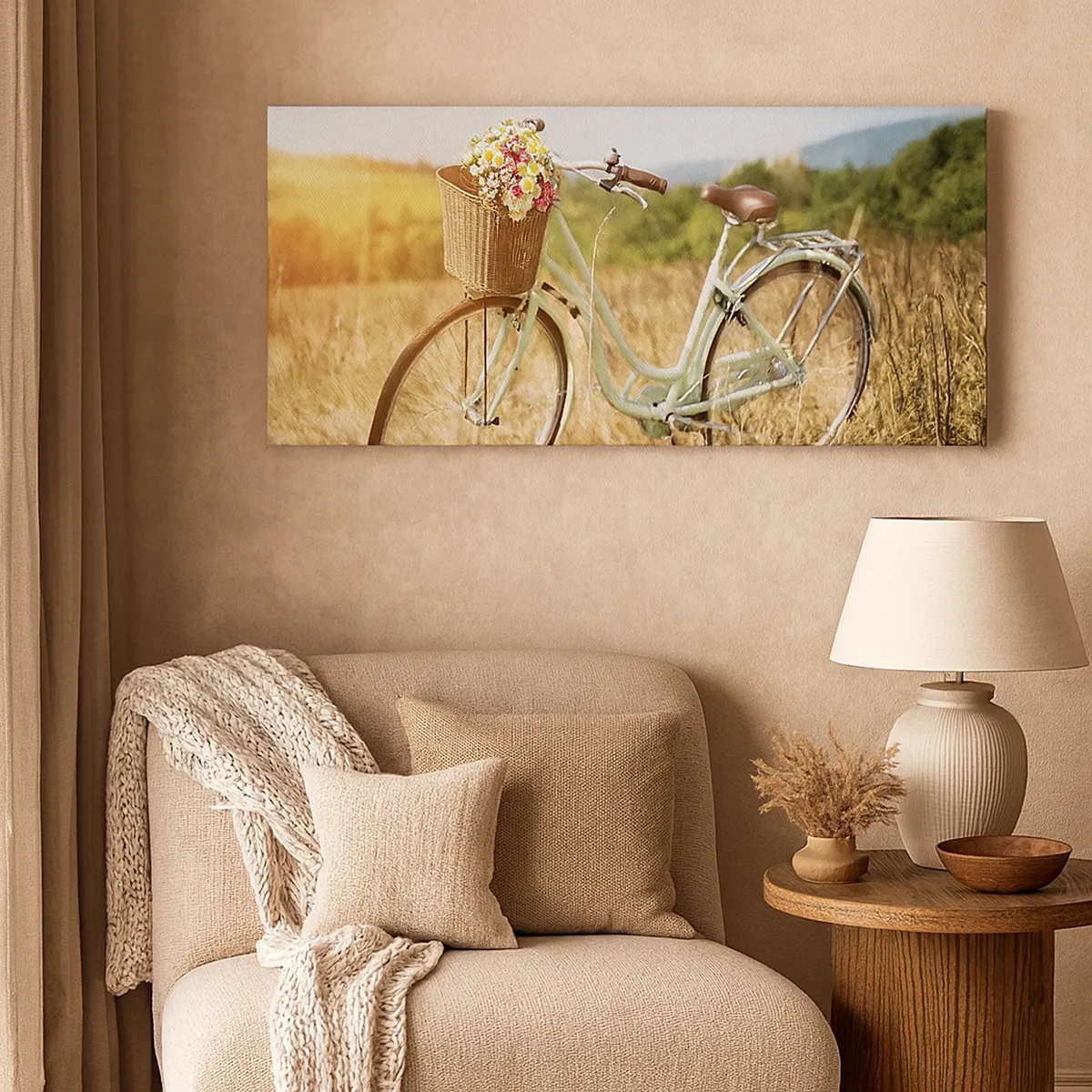 Impression sur toile - Image sur toile - Je vais rester un petit moment - 30x30 cm