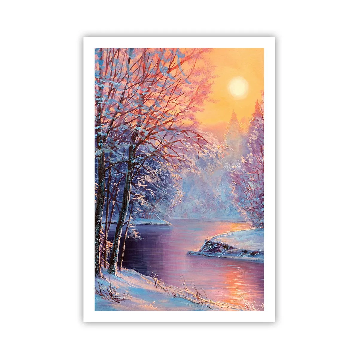Affiche - Poster - Couleurs d'hiver - 61x91 cm