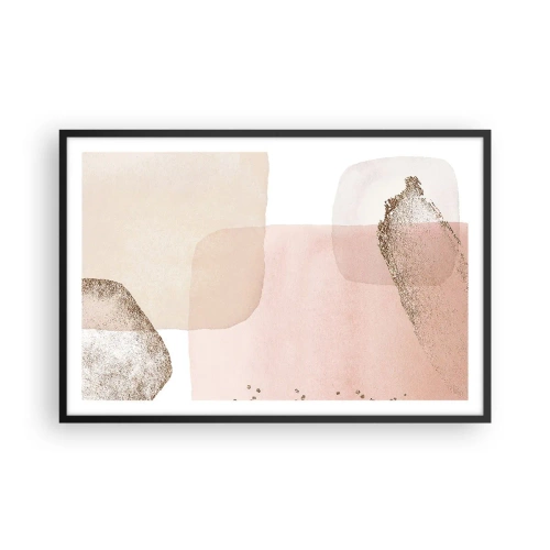 Affiche dans un cadre noir - Poster - Regard à travers la couleur - 91x61 cm