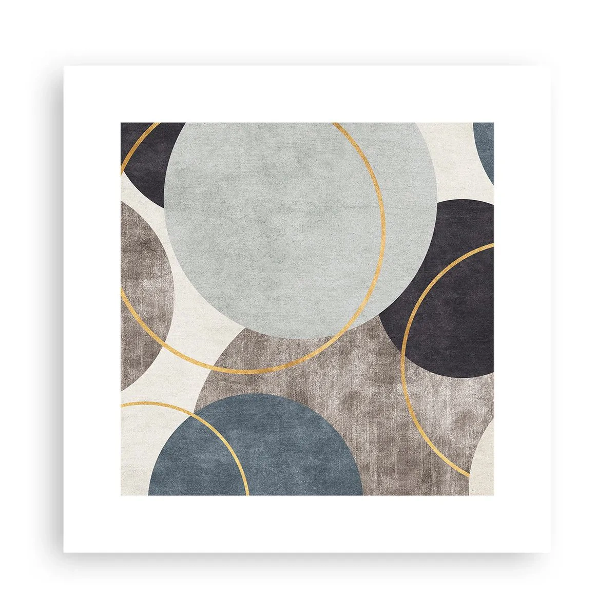 Affiche - Poster - Cercles sur cercles - 30x30 cm