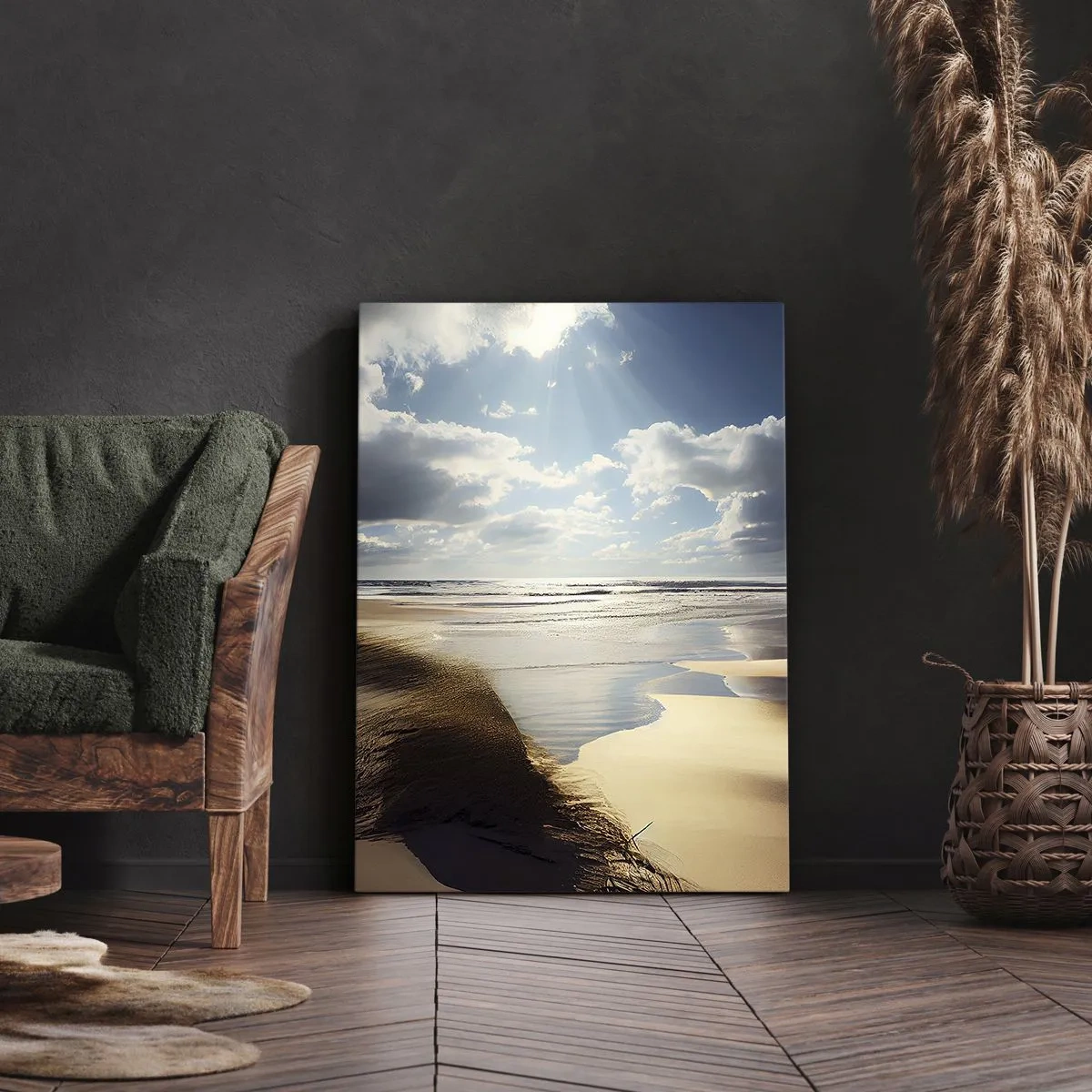 Impression sur toile - Image sur toile - Plage, plage sauvage - 55x100 cm