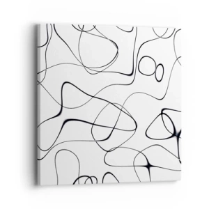 Impression sur toile - Image sur toile - Le chemin de la vie, les voies du hasard - 40x40 cm
