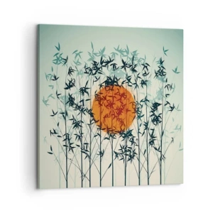 Impression sur toile - Image sur toile - Soleil japonnais - 60x60 cm