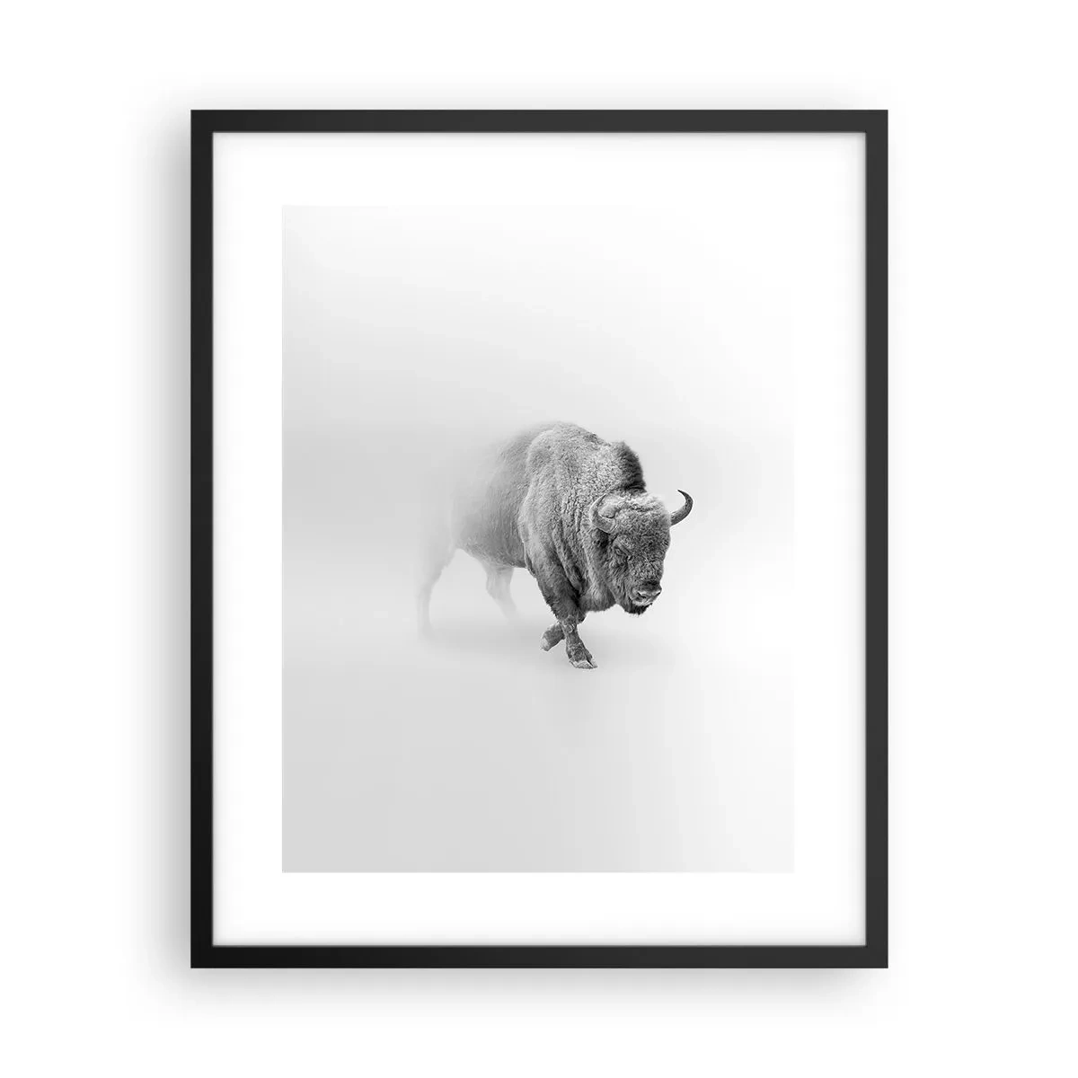 Affiche dans un cadre noir - Poster - Roi de la prairie - 40x50 cm