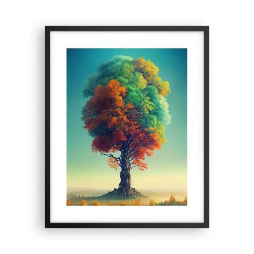 Affiche dans un cadre noir - Poster - Le chêne – le père de la nature - 40x50 cm