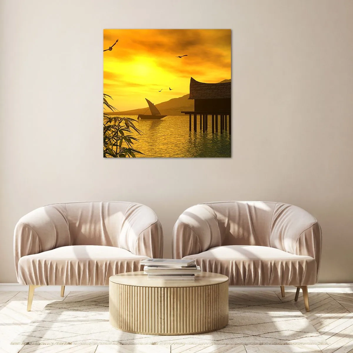 Impression sur verre - Image sur verre - La paix tant désirée - 60x60 cm