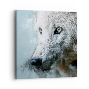 Impression sur toile - Image sur toile - Rencontrez l'âme du loup - 30x30 cm