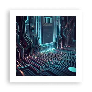 Affiche - Poster - Je pense comme ça… - 40x40 cm