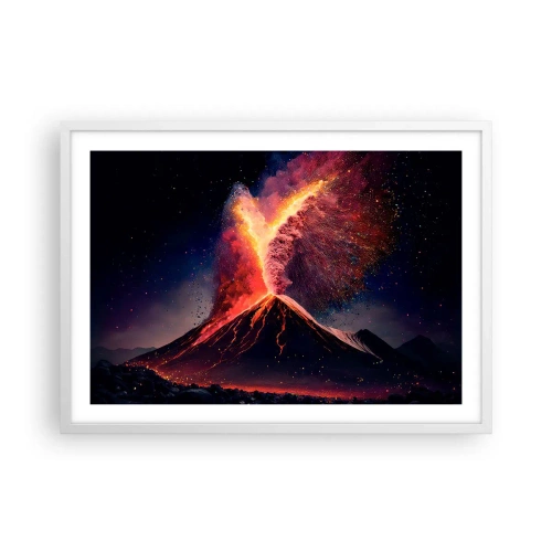 Affiche dans un cadre blanc - Poster - Beauté et horreur - 70x50 cm