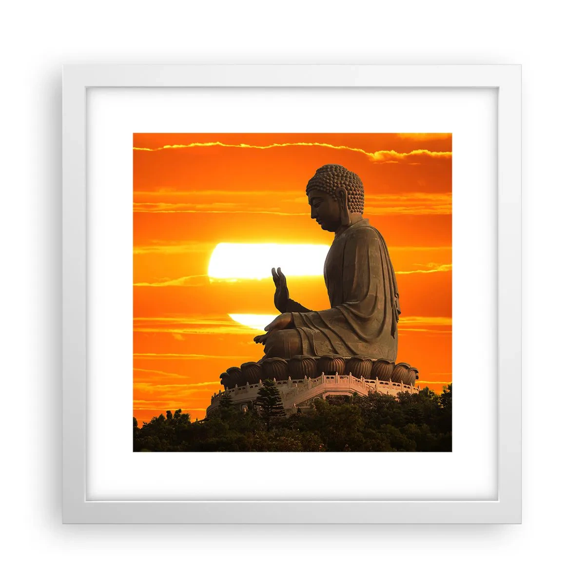 Affiche dans un cadre blanc - Poster - Aucune peur du monde - 30x30 cm