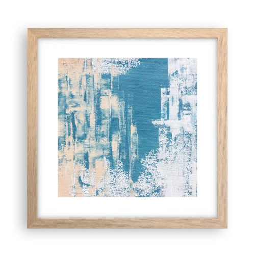 Affiche dans un chêne clair - Poster - À travers un iceberg - 30x30 cm