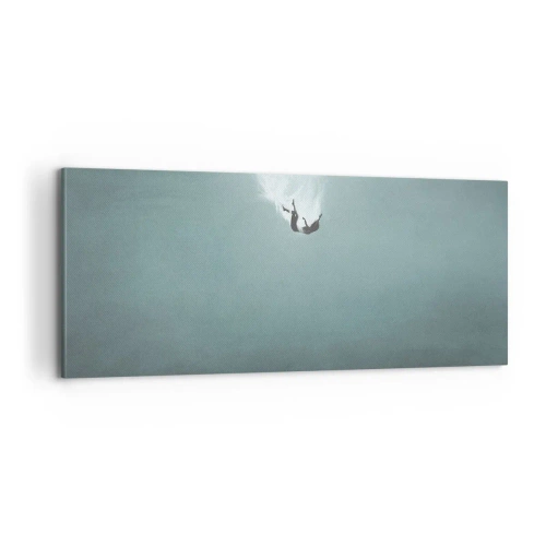 Impression sur toile - Image sur toile - Dans les bras de l'océan - 100x40 cm