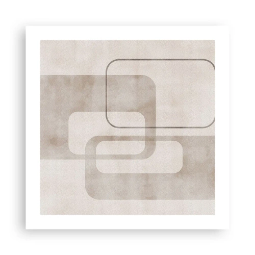 Affiche - Poster - Fugue géométrique - 50x50 cm