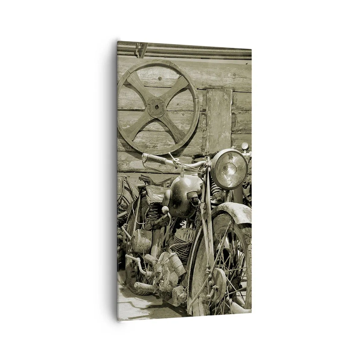 Impression sur toile - Image sur toile - Dans le hangar de l'oncle Władek - 65x120 cm