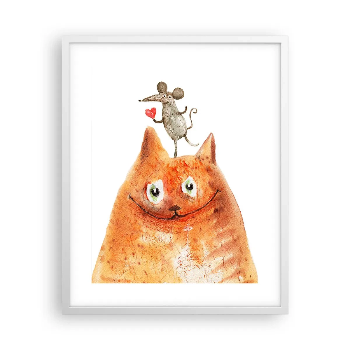 Affiche dans un cadre blanc - Poster - Amour paradoxal - 40x50 cm