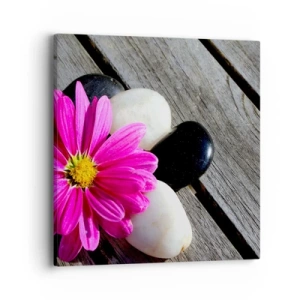 Impression sur toile - Image sur toile - Repos sur la jetée - 40x40 cm