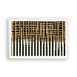 Affiche dans un cadre blanc - Poster - Abstraction architecturale - 91x61 cm