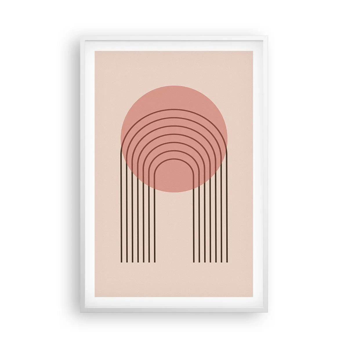 Affiche dans un cadre blanc - Poster - Attraction irrésistible - 61x91 cm