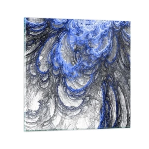 Impression sur verre - Image sur verre - La naissance d'une vague - 70x70 cm