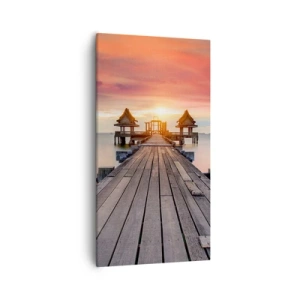 Impression sur toile - Image sur toile - L'Ouest à l'Est - 55x100 cm