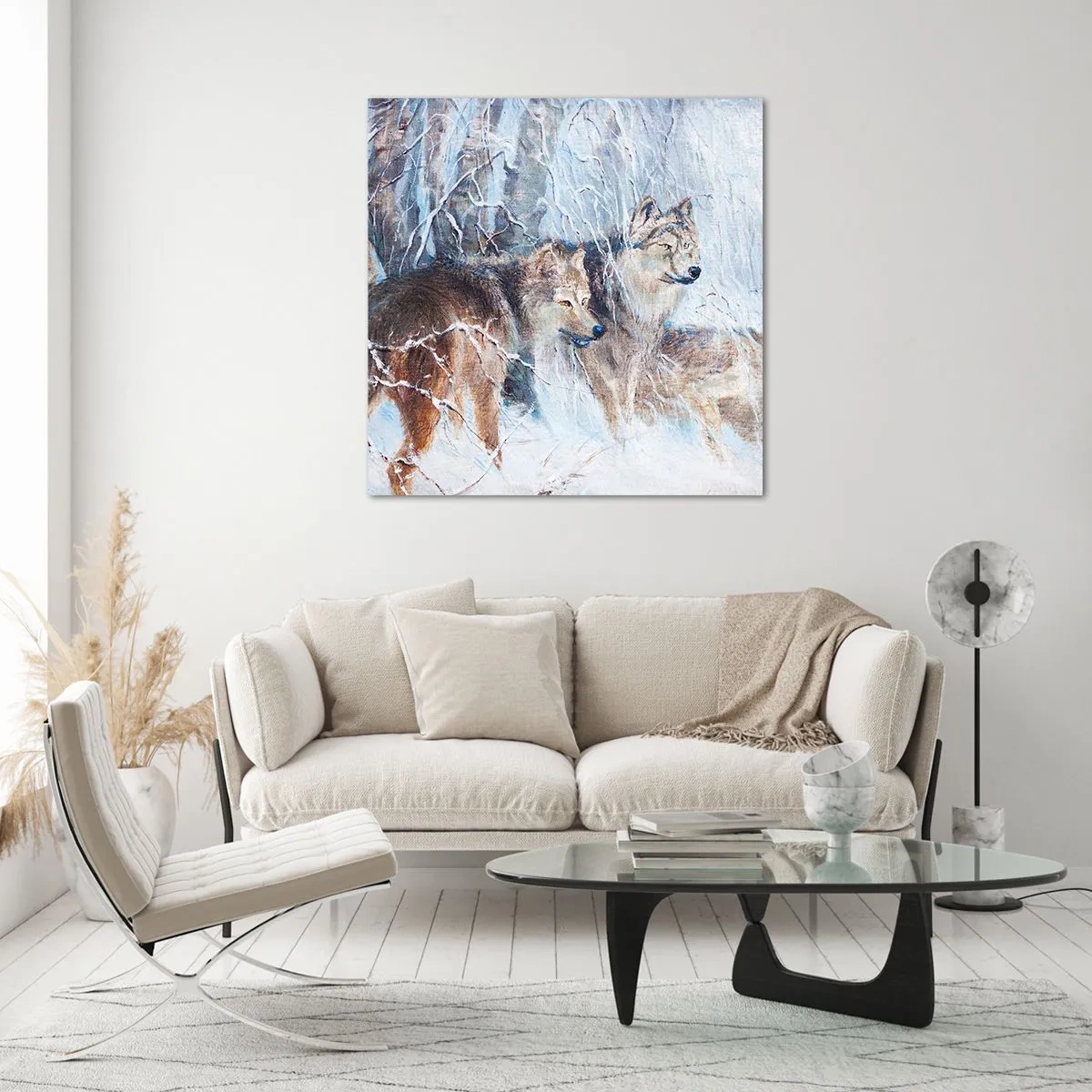 Impression sur verre - Image sur verre - Attention! Ca arrive ... - 60x60 cm