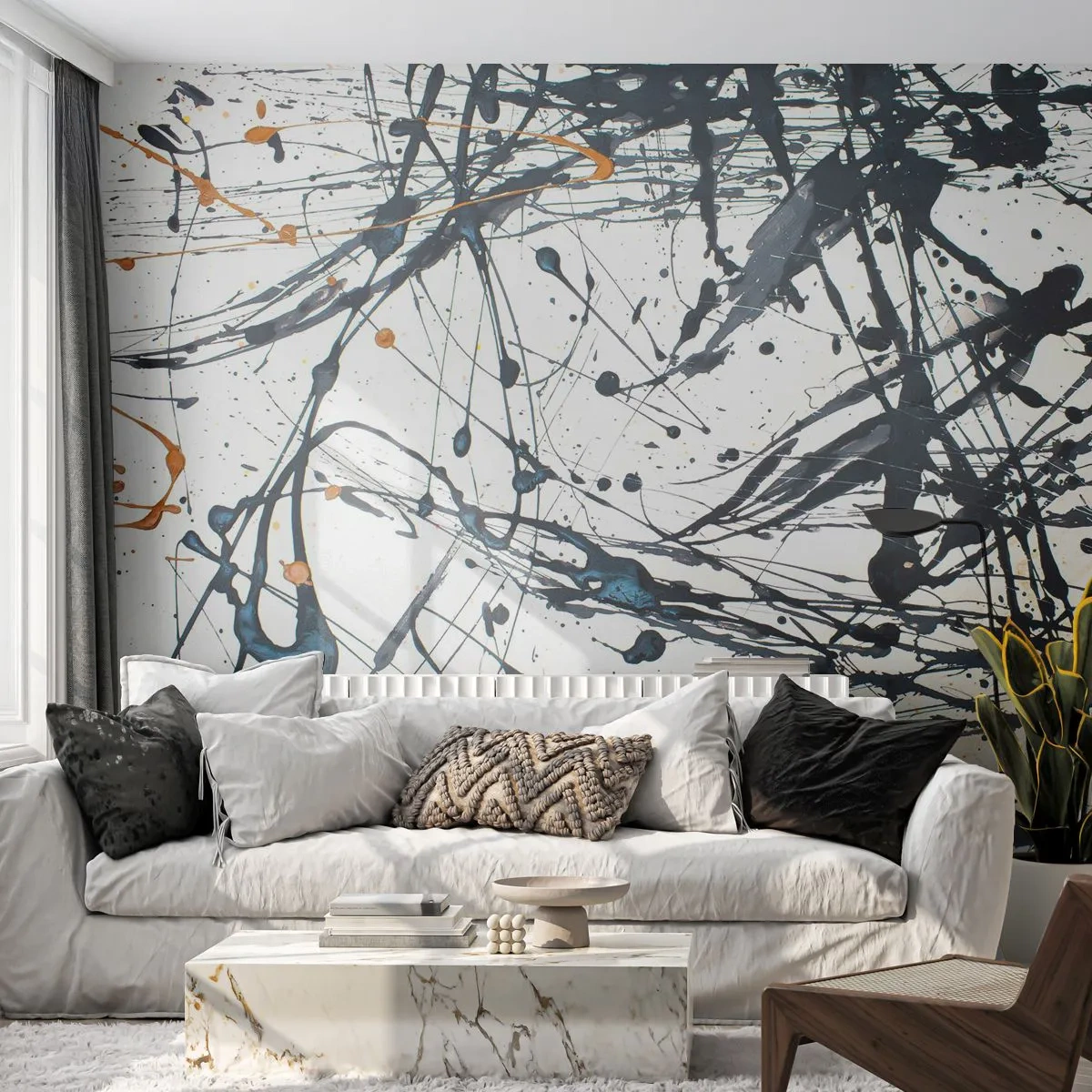 Papier Peint Photo Premium Sand - Abstraction expressionniste - Abstraction, Morceau, Artistique - 250x175 cm
