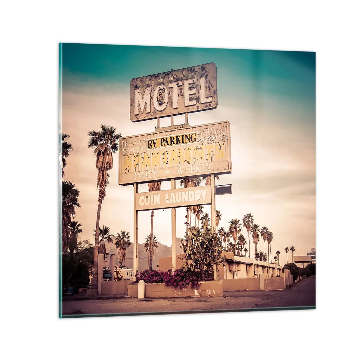 Impression sur verre - Image sur verre - Ici, le temps s'est arrêté - 40x40 cm