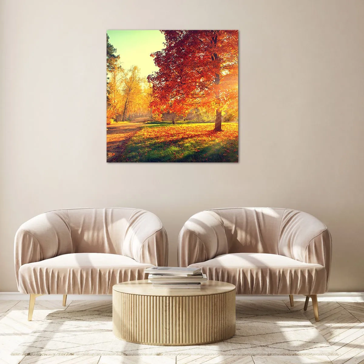 Impression sur verre - Image sur verre - Le roux est beau - 50x50 cm