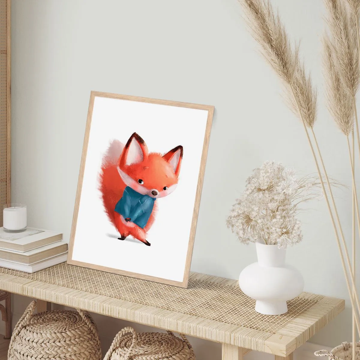 Affiche dans un chêne clair - Poster - Est-ce que ça me va? - 30x40 cm