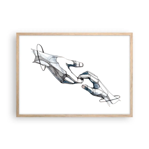 Affiche dans un chêne clair - Poster - Un bon geste - 70x50 cm