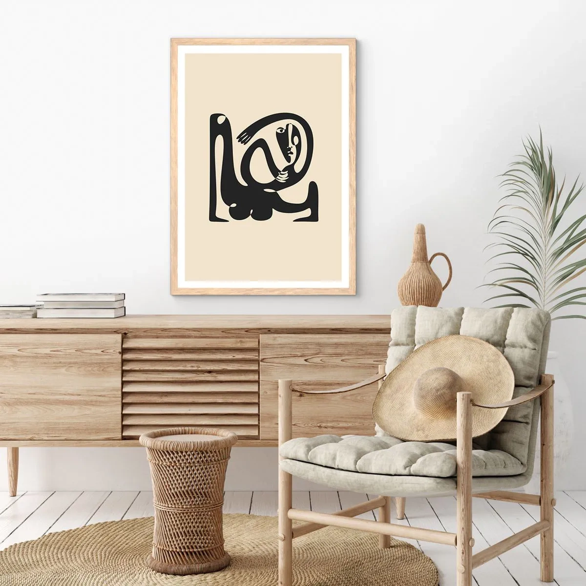 Affiche dans un chêne clair - Poster - Presque du Picasso - 30x40 cm