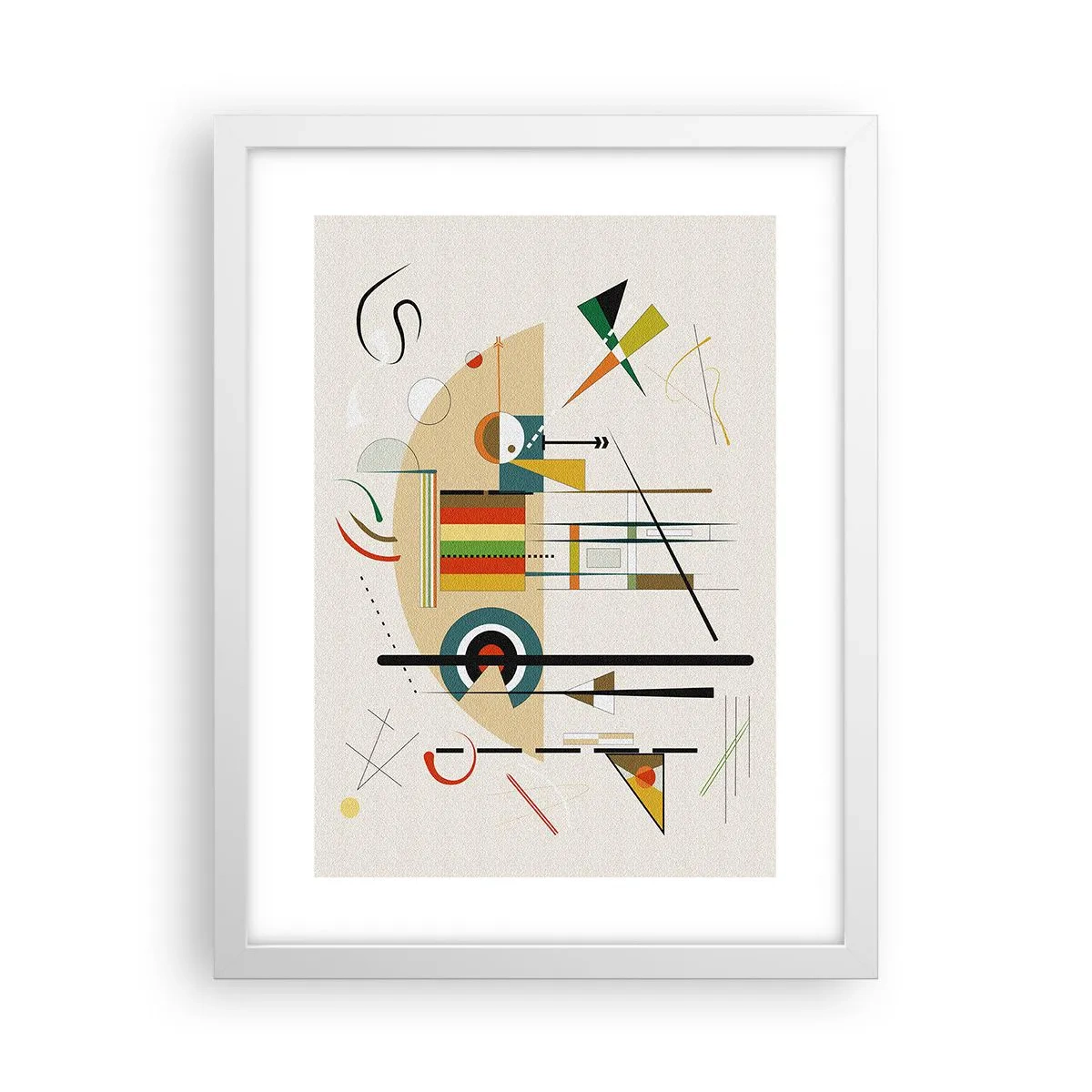 Affiche dans un cadre blanc - Poster - Et le monde s’amuse - 30x40 cm