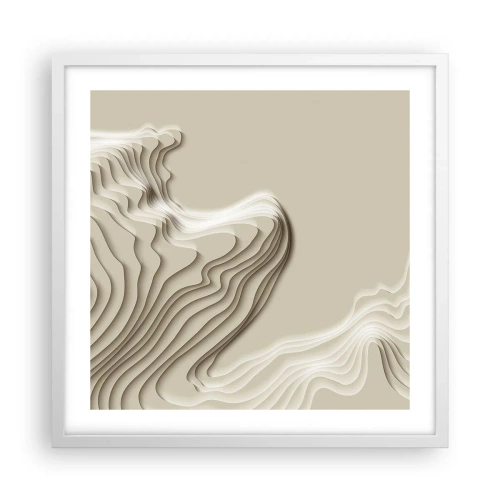 Affiche dans un cadre blanc - Poster - Topographie artistique - 50x50 cm