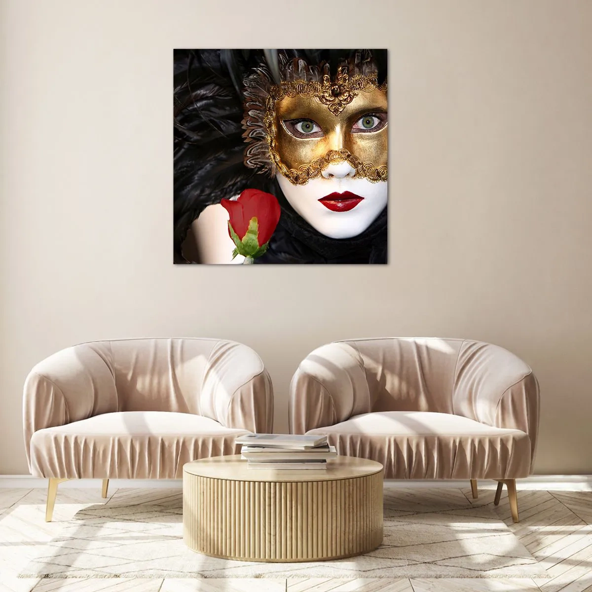 Impression sur verre - Image sur verre - Parce que la vie est un grand bal - 60x60 cm