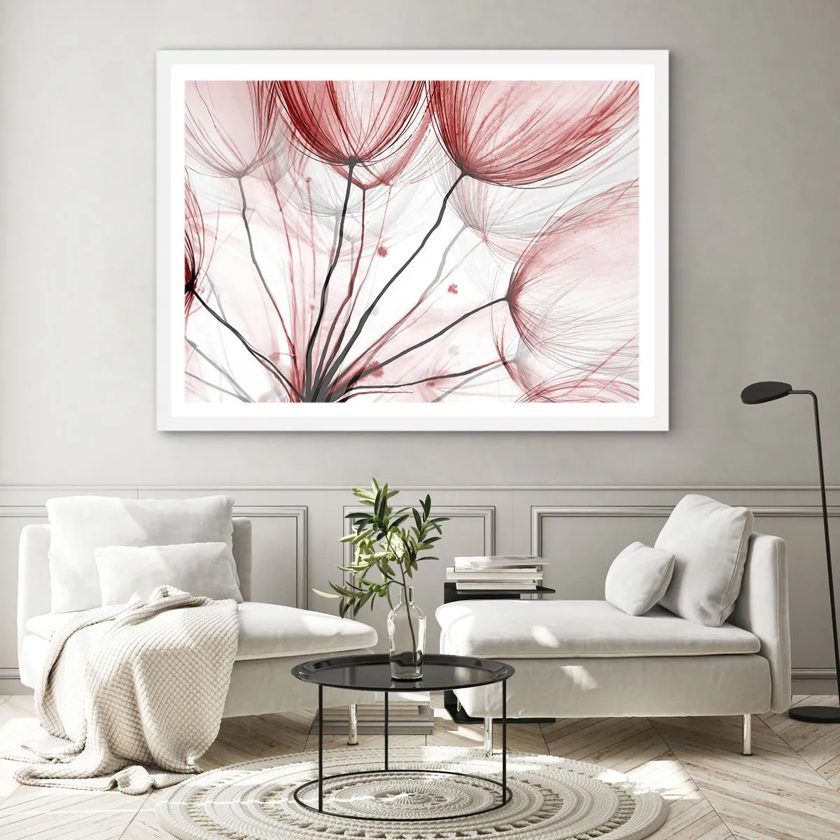 Affiche dans un cadre blanc - Poster - Avant le départ - 40x30 cm