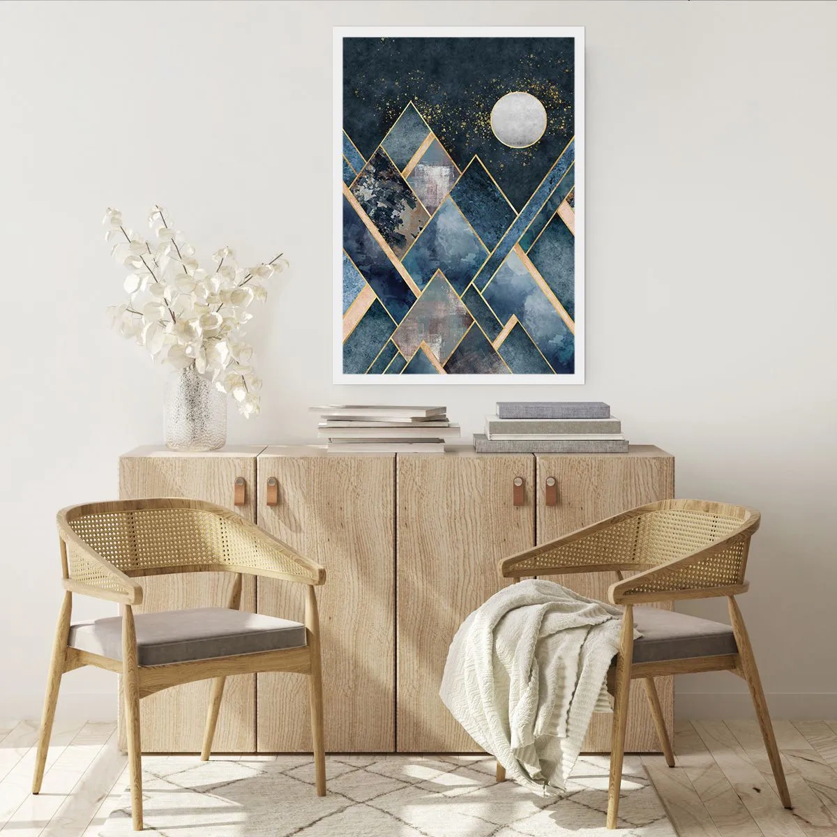 Affiche - Poster - Paysage géométrique - 40x50 cm