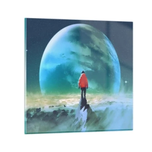 Impression sur verre - Image sur verre - Explorateur de la nouvelle terre - 30x30 cm