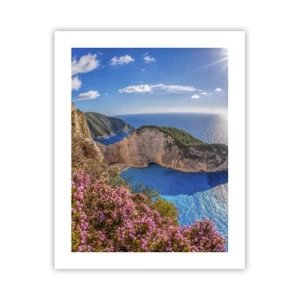 Affiche - Poster - Mes super vacances grecques - 40x50 cm