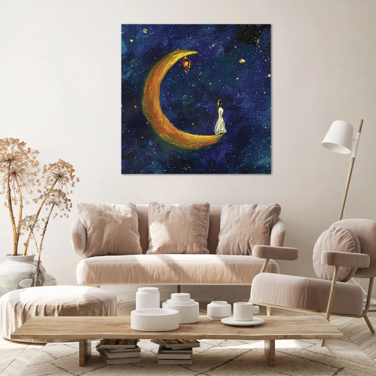 Impression sur toile - Image sur toile - Appel du monde - 30x30 cm