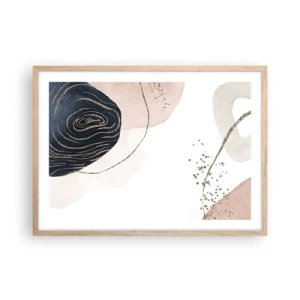 Affiche dans un chêne clair - Poster - Tout coule - 70x50 cm