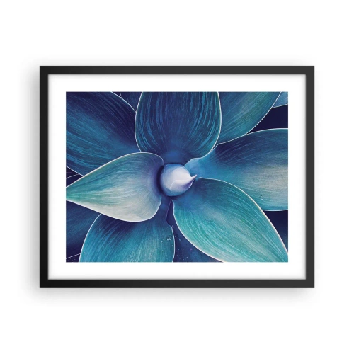 Affiche dans un cadre noir - Poster - Le bleu du ciel - 50x40 cm