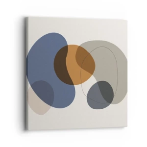 Impression sur toile - Image sur toile - Gouttes de couleur - 40x40 cm