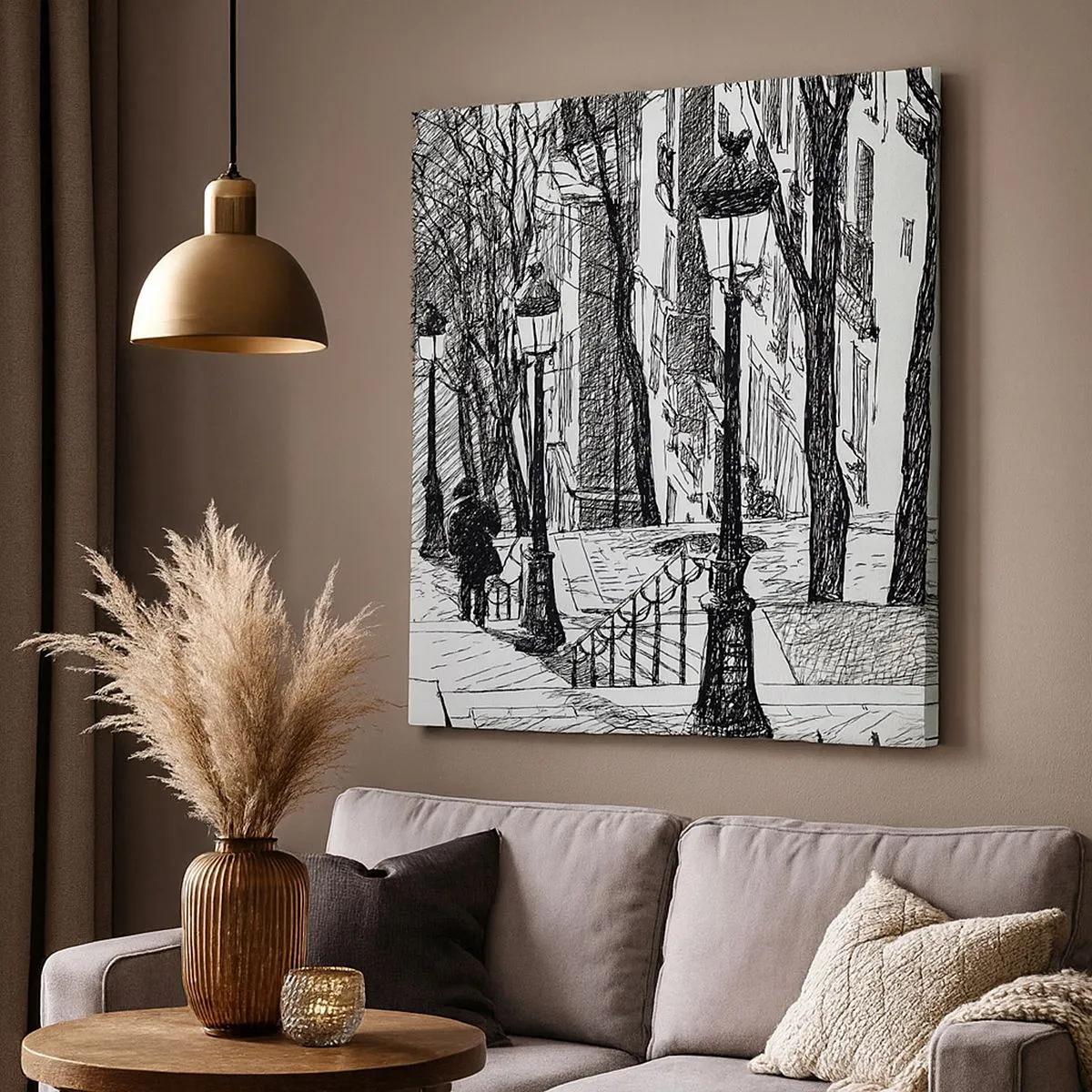 Impression sur toile - Image sur toile - Une histoire d'amour ou une histoire d'horreur ? - 30x30 cm