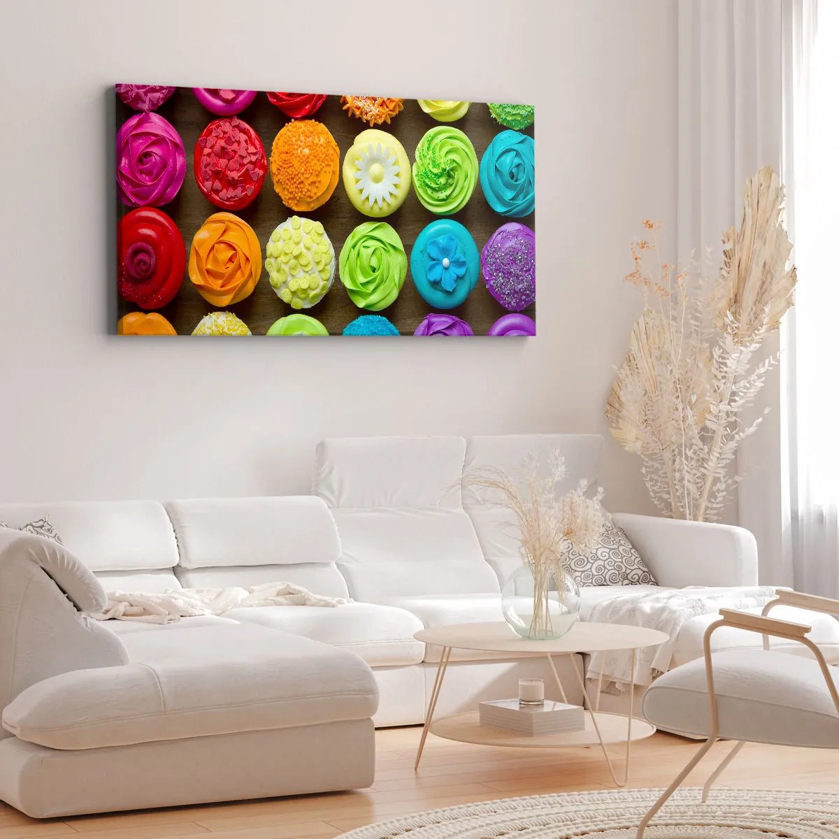 Impression sur toile - Image sur toile - Tous différents - tous délicieux - 100x40 cm