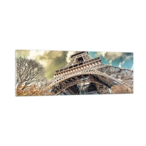 Impression sur verre - Image sur verre - Et en automne à Paris... - 90x30 cm