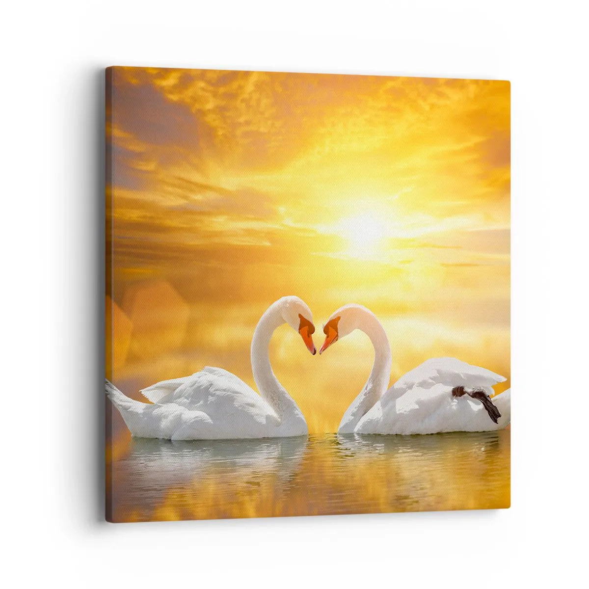 Impression sur toile - Image sur toile - Le coeur est le plus beau mot du monde… - 40x40 cm