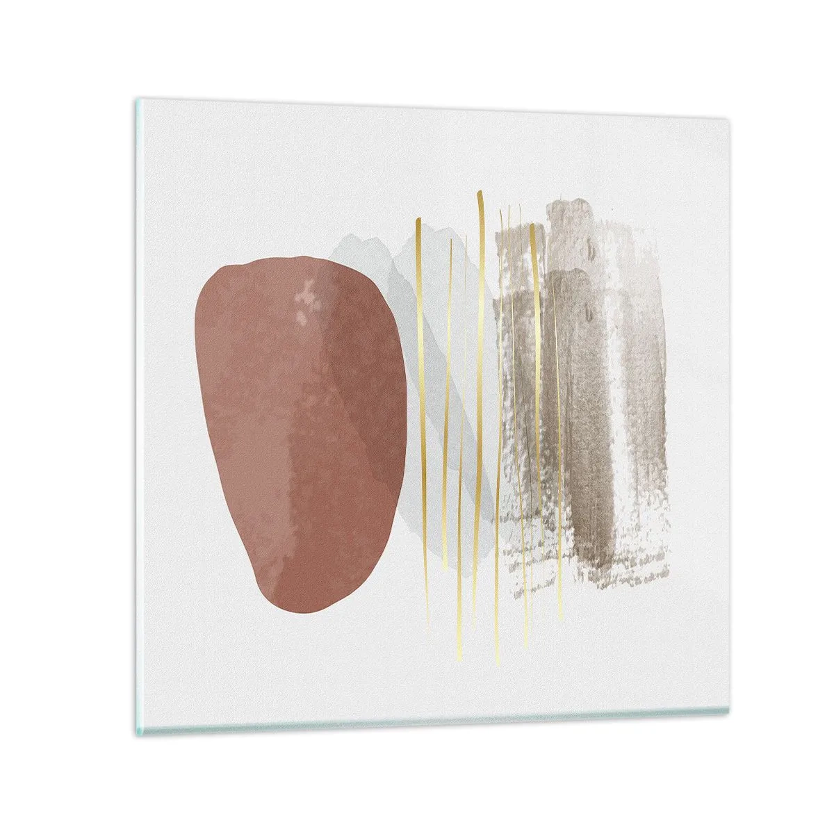 Impression sur verre - Image sur verre - Colonnade abstraite - 70x70 cm